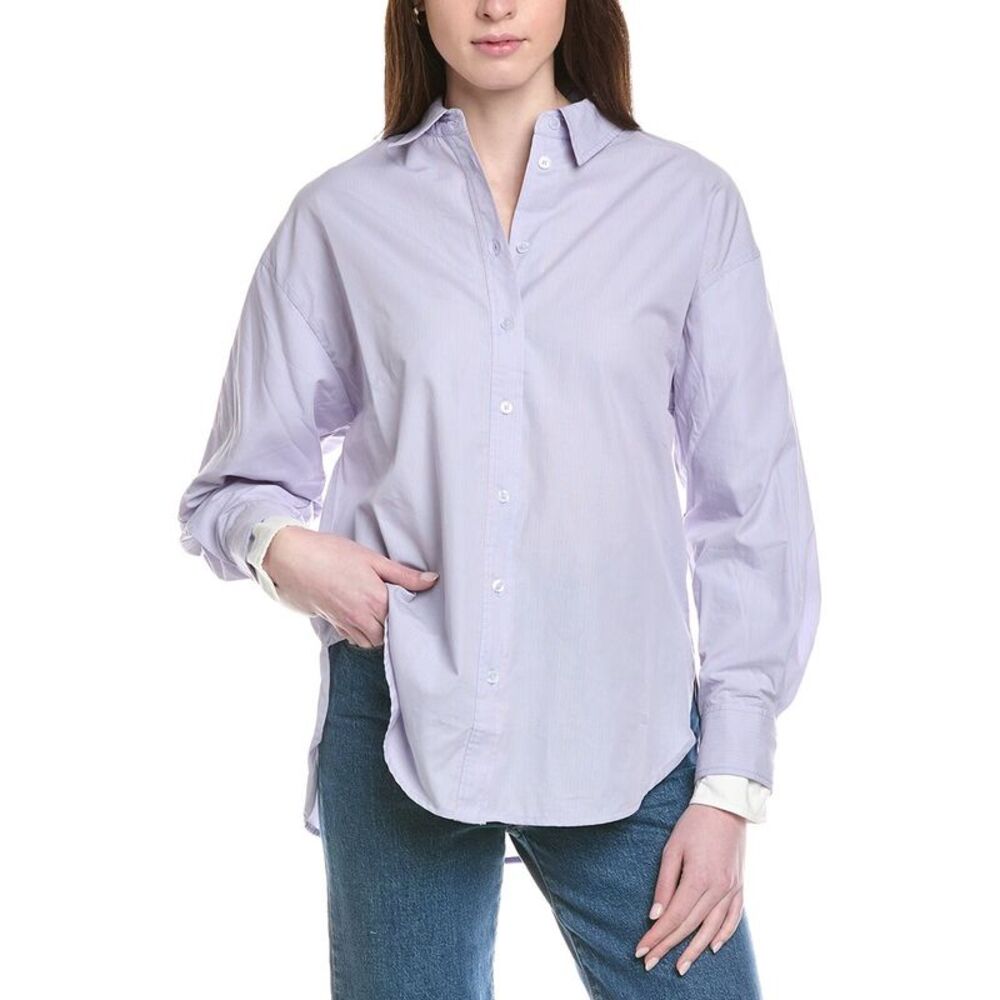 Line & Dot Womens  Maxin Shirt, Blue